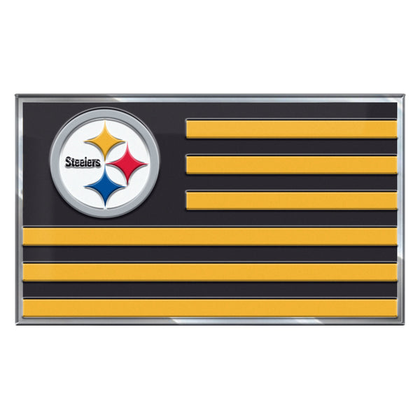 fanmats NFL - Pittsburgh Steelers Embossed State Flag Emblem