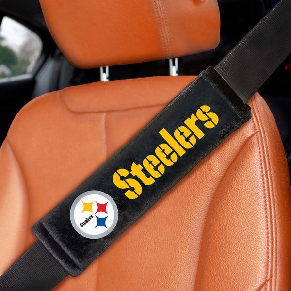 fanmats NFL - Pittsburgh Steelers Embroidered Seatbelt Pad - Pair