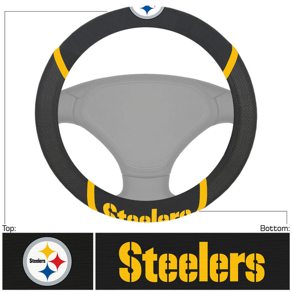 fanmats NFL - Pittsburgh Steelers Steering Wheel Cover