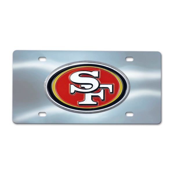 fanmats NFL - San Francisco 49ers Chrome Diecast License Plate