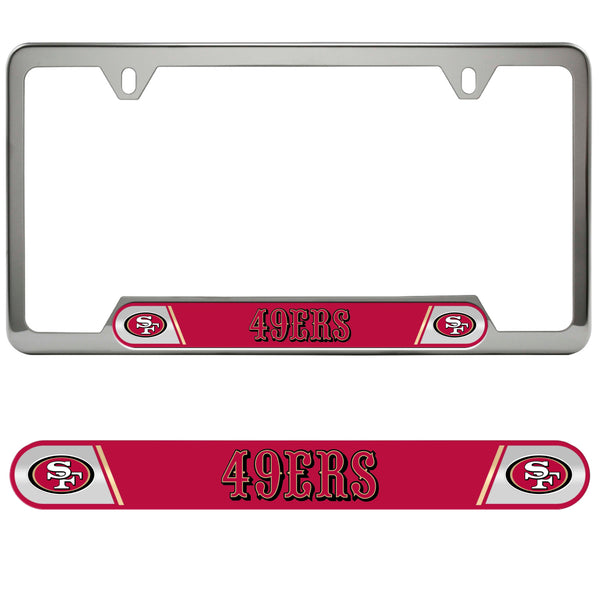 fanmats NFL - San Francisco 49ers Embossed License Plate Frame