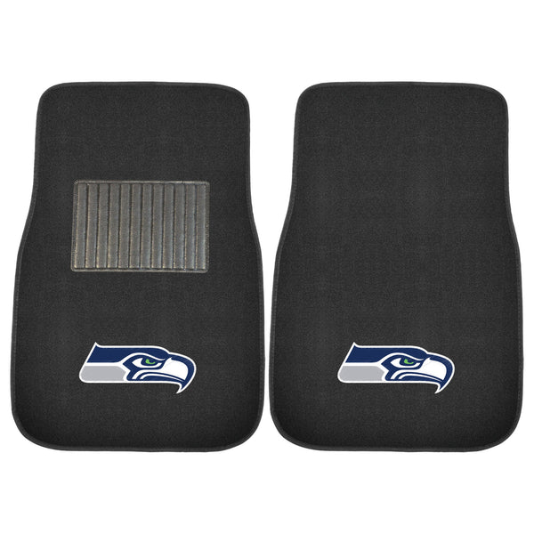 fanmats NFL - Seattle Seahawks 2-pc Embroidered Car Mat Set