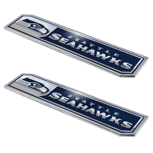 fanmats NFL - Seattle Seahawks Embossed Truck Emblem 2-pk