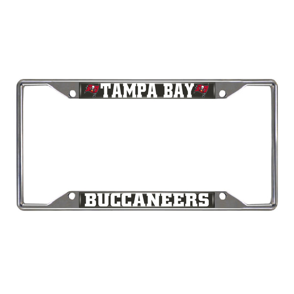 fanmats NFL - Tampa Bay Buccaneers Chrome License Plate Frame
