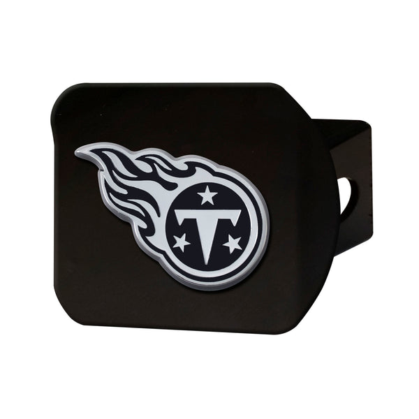 fanmats NFL - Tennessee Titans Chrome on Black Hitch Cover