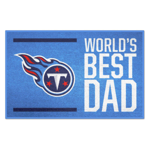 fanmats NFL - Tennessee Titans Starter Mat - World's Best Dad