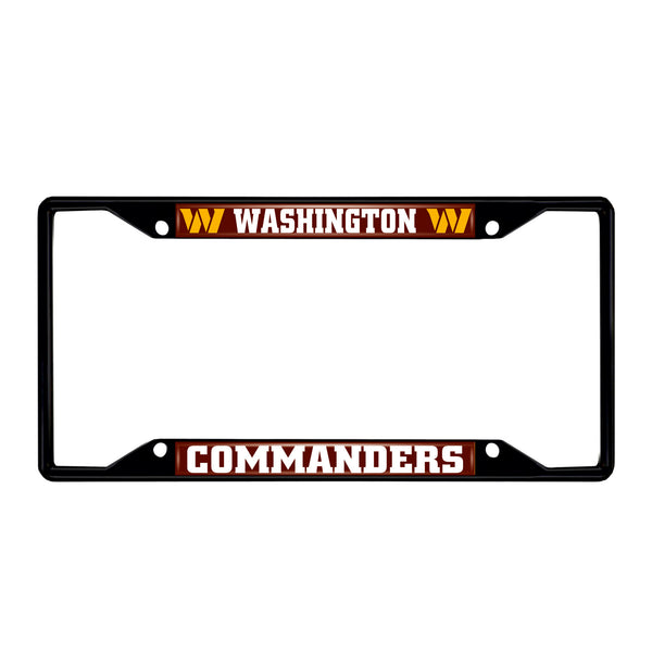 fanmats NFL - Washington Commanders Black License Plate Frame