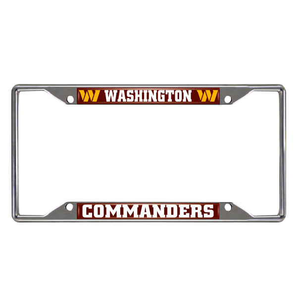 fanmats NFL - Washington Commanders Chrome License Plate Frame