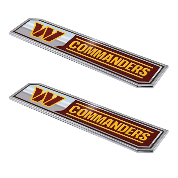 fanmats NFL - Washington Commanders Embossed Truck Emblem 2-pk