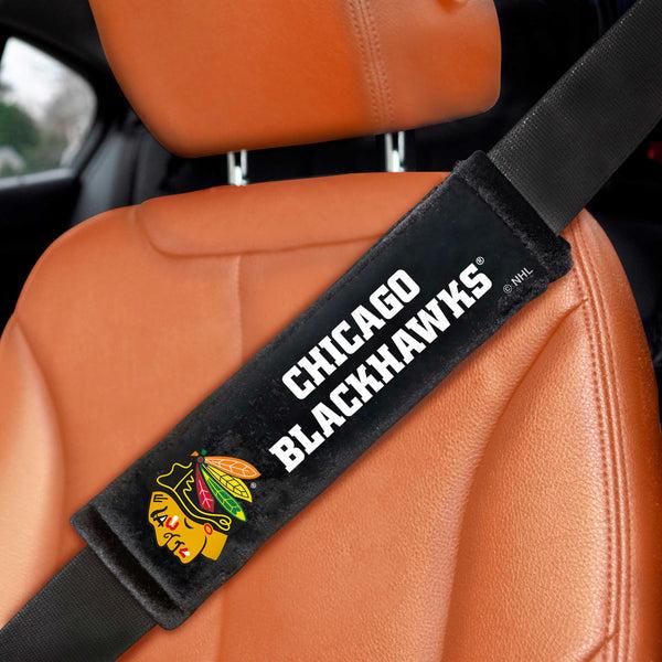 fanmats NHL - Chicago Blackhawks Embroidered Seatbelt Pad - Pair