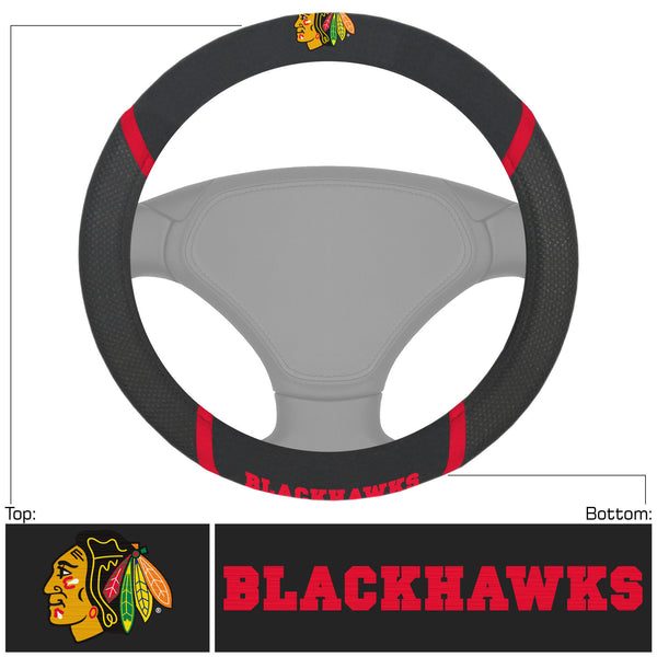 fanmats NHL - Chicago Blackhawks STEERING WHEEL COVER