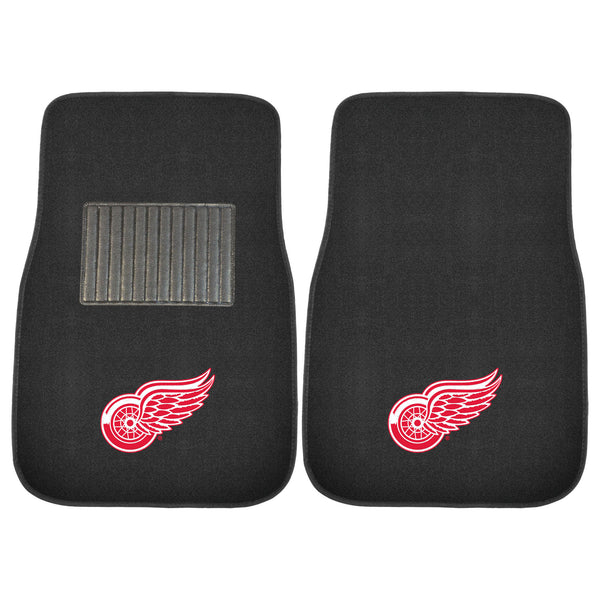 fanmats NHL - Detroit Red Wings 2-pc Embroidered Car Mat Set