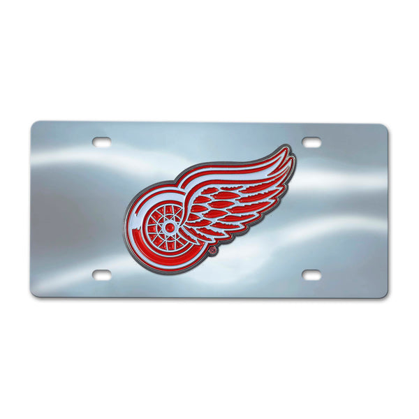 fanmats NHL - Detroit Red Wings Chrome Diecast License Plate