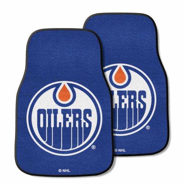 fanmats NHL - Edmonton Oilers 2-pc Carpet Car Mat Set