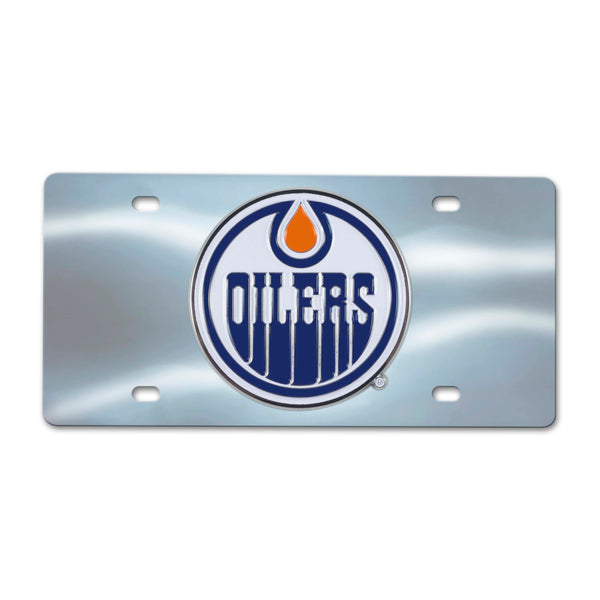 fanmats NHL - Edmonton Oilers Chrome Diecast License Plate