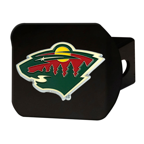 fanmats NHL - Minnesota Wild Color on Black Hitch Cover