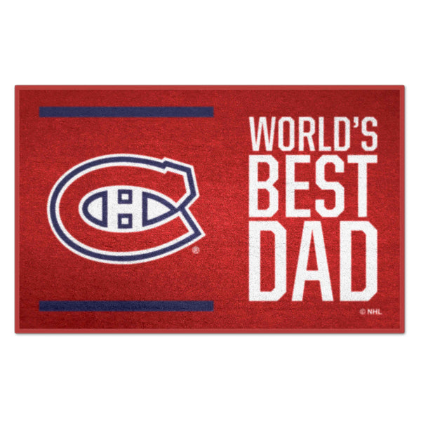 fanmats NHL - Montreal Canadiens Starter Mat - World's Best Dad