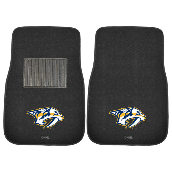 fanmats NHL - Nashville Predators 2-pc Embroidered Car Mat Set