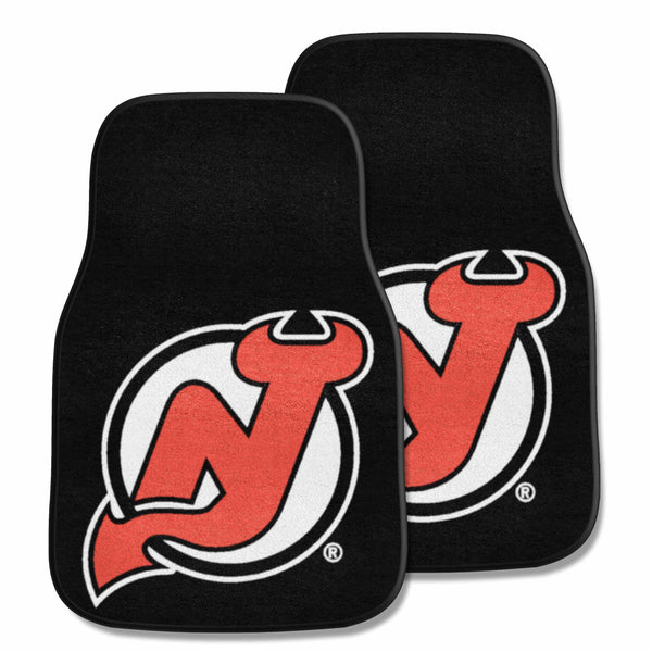 fanmats NHL - New Jersey Devils 2-pc Carpet Car Mat Set