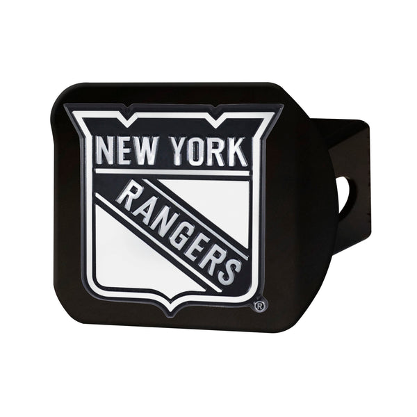 fanmats NHL - New York Rangers Chrome on Black Hitch Cover