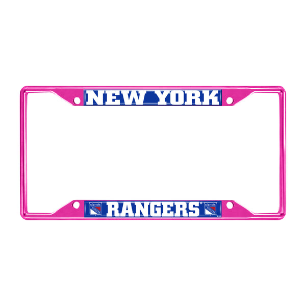 fanmats NHL - New York Rangers-Pink License Plate frame