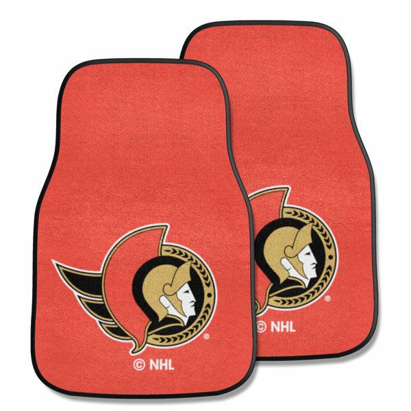 fanmats NHL - Ottawa Senators 2-pc Carpet Car Mat Set