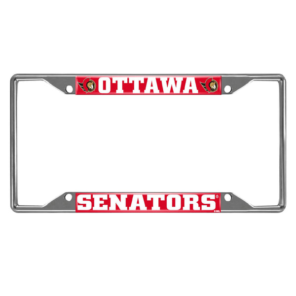 fanmats NHL - Ottawa Senators Chrome License Plate Frame