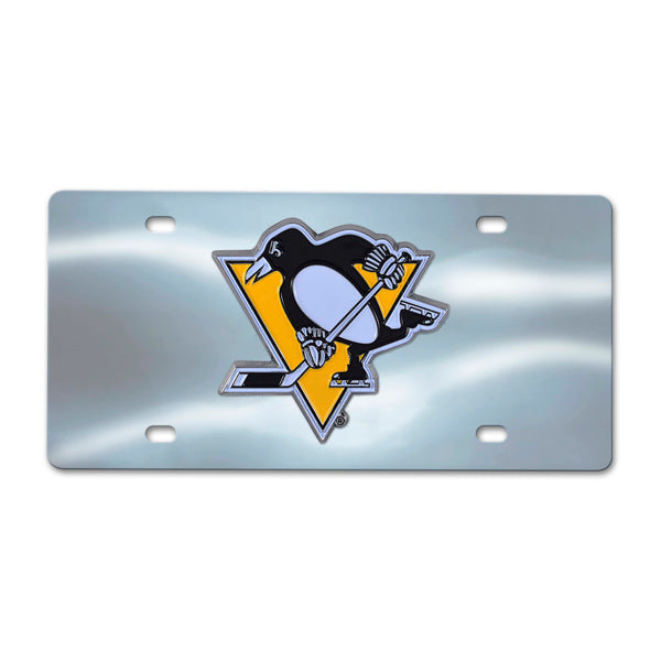 fanmats NHL - Pittsburgh Penguins Chrome Diecast License Plate