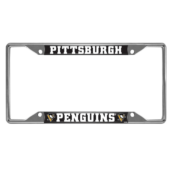 fanmats NHL - Pittsburgh Penguins Chrome License Plate Frame