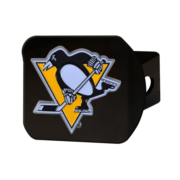fanmats NHL - Pittsburgh Penguins Color on Black Hitch Cover