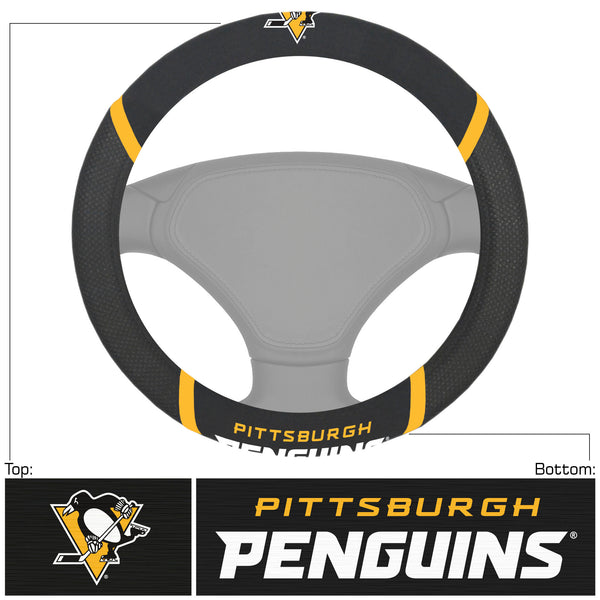 fanmats NHL - Pittsburgh Penguins Steering Wheel Cover