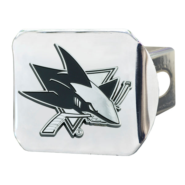 fanmats NHL - San Jose Sharks Chrome on Chrome Hitch Cover