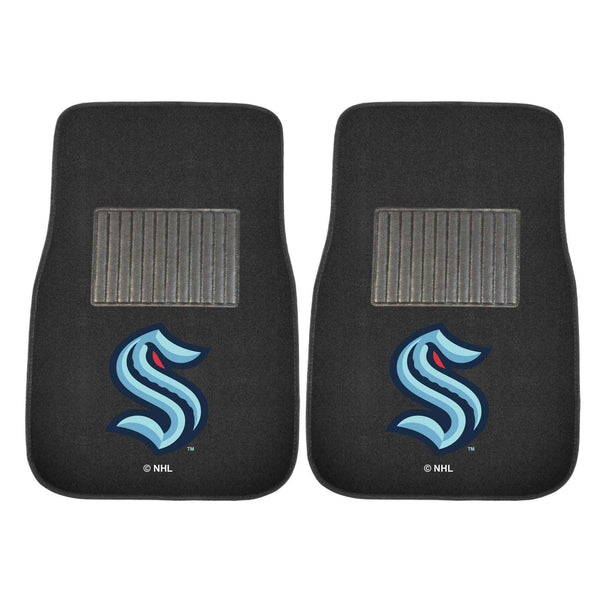 fanmats NHL - Seattle Kraken 2-pc Embroidered Car Mat Set