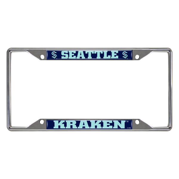 fanmats NHL - Seattle Kraken Chrome License Plate Frame