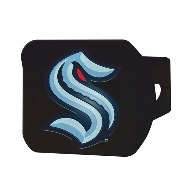 fanmats NHL - Seattle Kraken Color on Black Hitch Cover