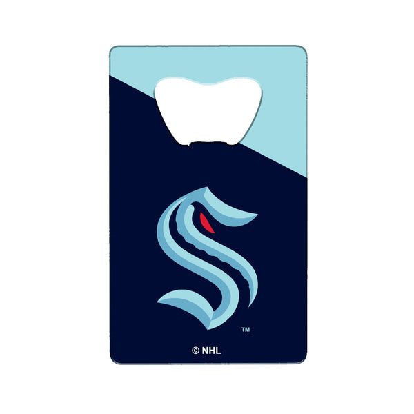 fanmats NHL - Seattle Kraken Credit Card Bottle Opener