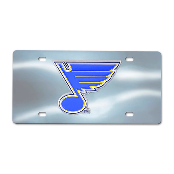 fanmats NHL - St. Louis Blues Chrome Diecast License Plate