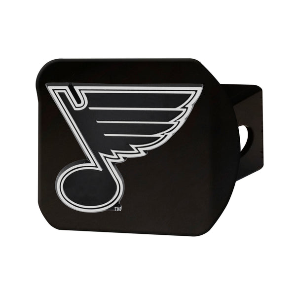 fanmats NHL - St. Louis Blues Chrome on Black Hitch Cover