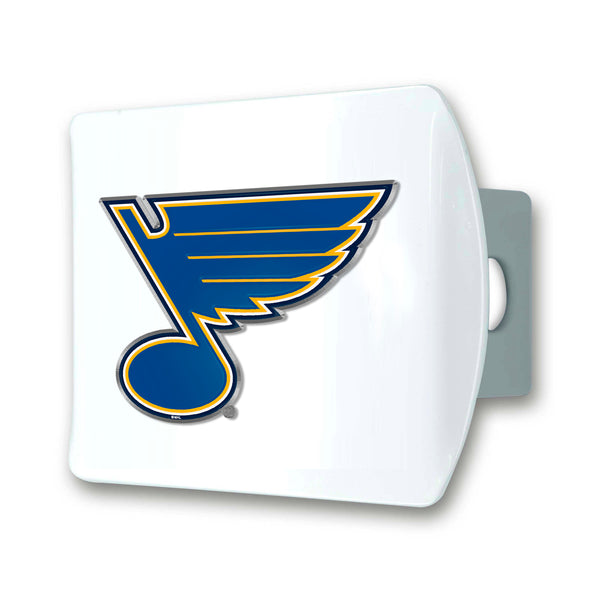 fanmats NHL - St. Louis Blues Color on White Hitch Cover