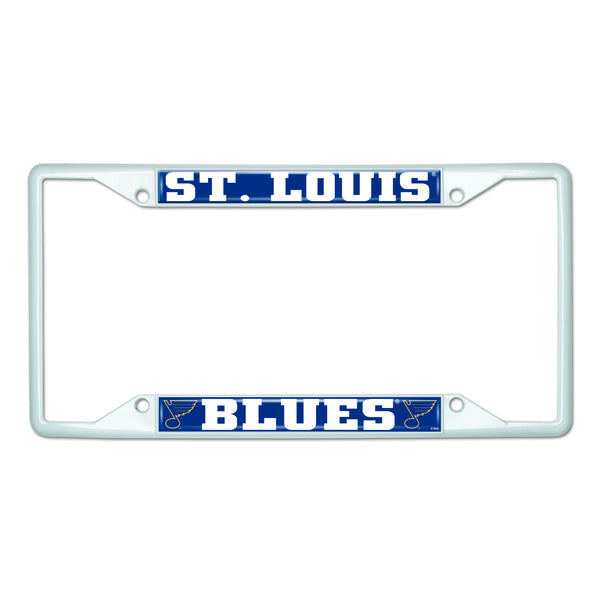 fanmats NHL - St. Louis Blues-White License Plate frame