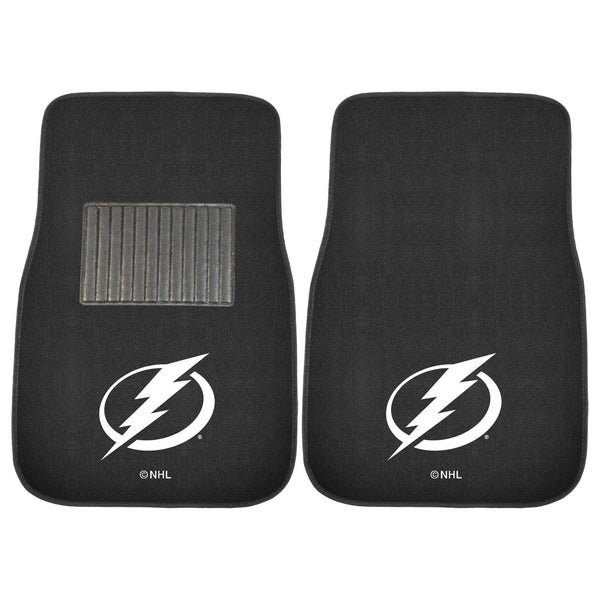 fanmats NHL - Tampa Bay Lightning 2-pc Embroidered Car Mat Set