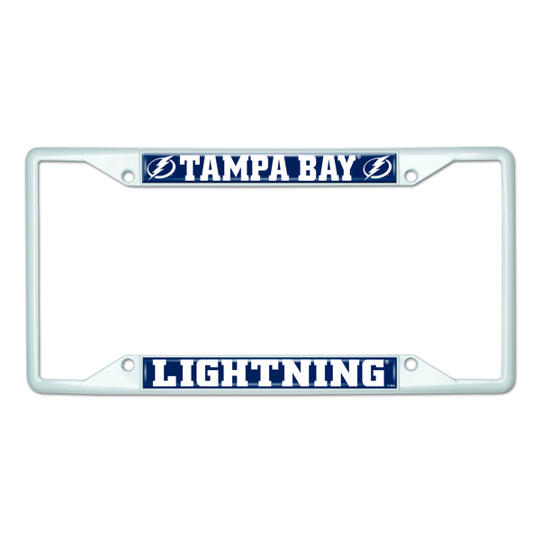 fanmats NHL - Tampa Bay Lightning-White License Plate frame