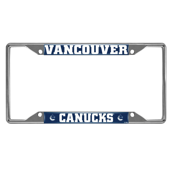 fanmats NHL - Vancouver Canucks Chrome License Plate Frame