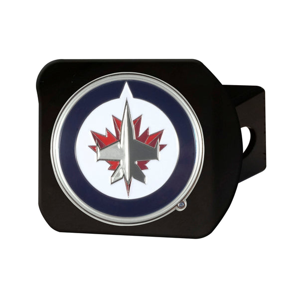 fanmats NHL - Winnipeg Jets Color on Black Hitch Cover
