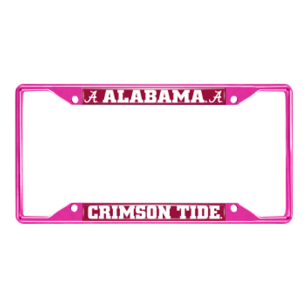 fanmats University of Alabama Pink License Plate Frame