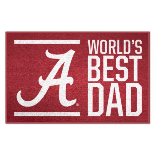 fanmats University of Alabama Starter Mat - World's Best Dad