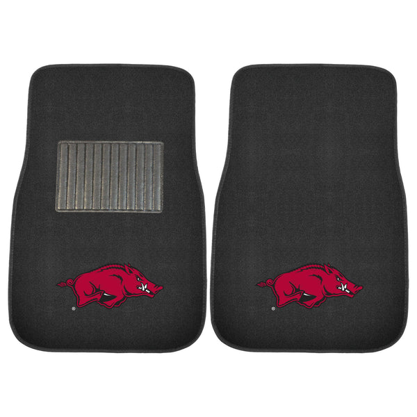 fanmats University of Arkansas 2-pc Embroidered Car Mat Set