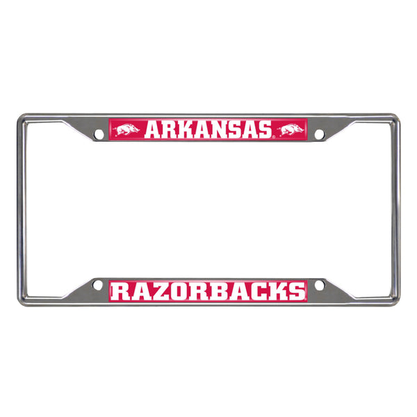 fanmats University of Arkansas Chrome License Plate Frame