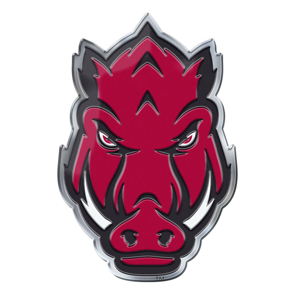 fanmats University of Arkansas Embossed Color Emblem2