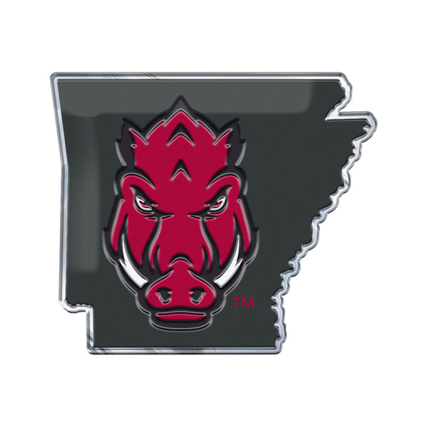 fanmats University of Arkansas Embossed State Emblem
